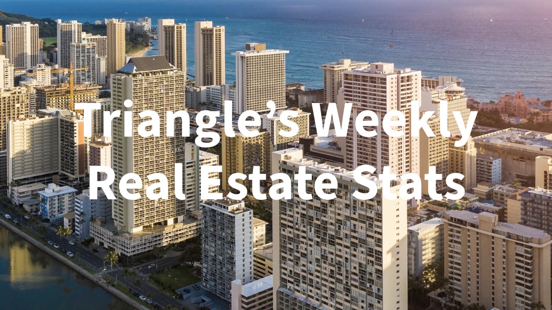Triangle’s Weekly Real Estate Stats – Jan 22nd, 2024