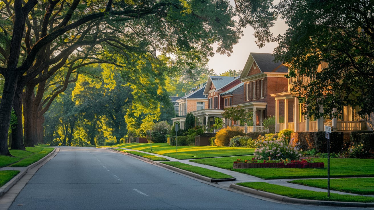 PHOTO OF A BEAUTIFUL NEIGHBORHOOD IN DURHAM NC